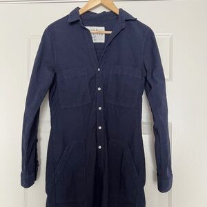 Frank Eileen Southern Ireland Dress Navy XS NWT